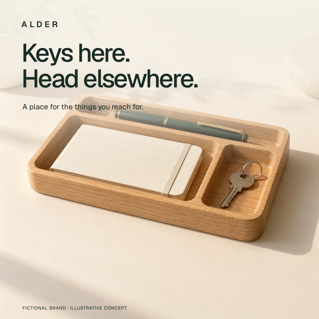 Alternate illustrative execution: Keys here. Head elsewhere.