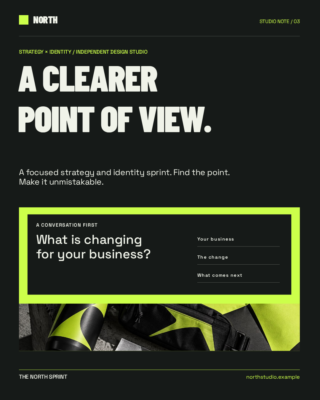 Brief matching ad concept 1, Feed format