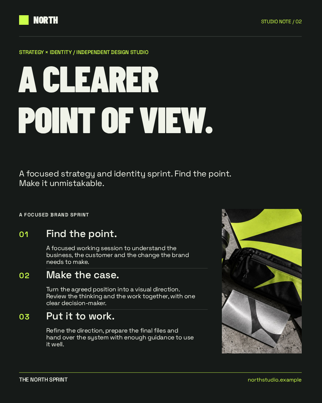 Brief matching ad concept 3, Feed format
