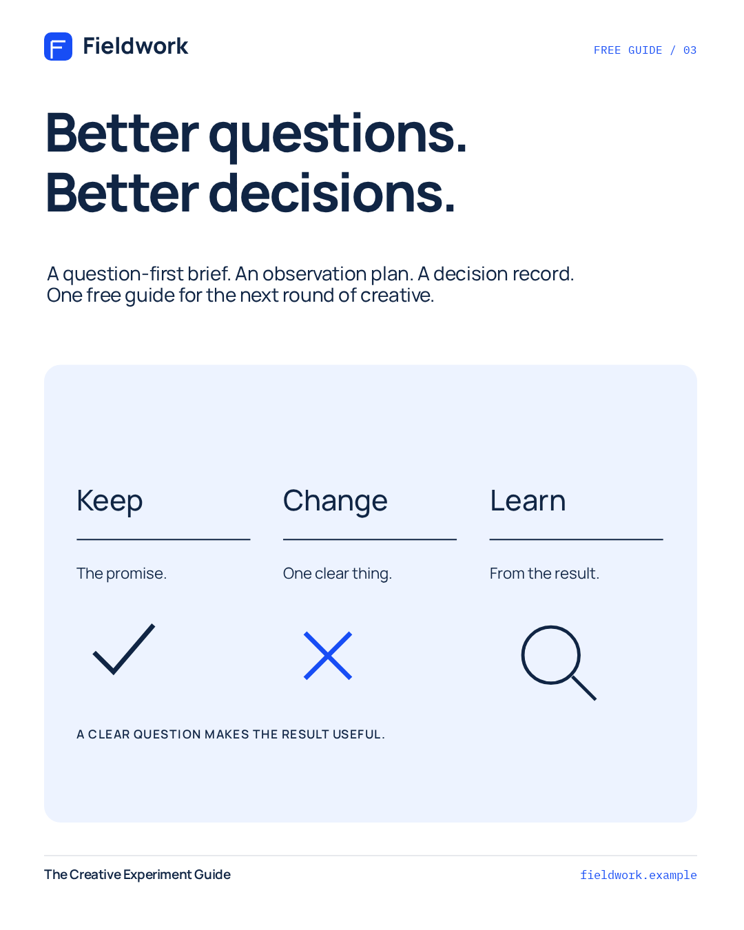 Field Guide matching ad concept 1, Feed format